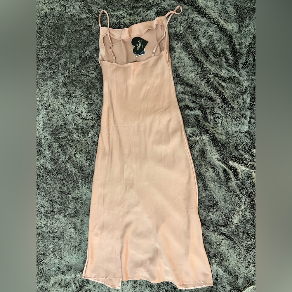 Marshalls Satin Pink Cowl Neck Dress - Picture 4 of 9
